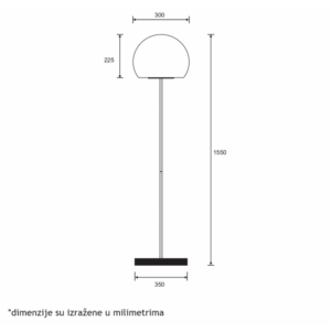 ARIA 59 PODNA LAMPA 12W 3000K 18