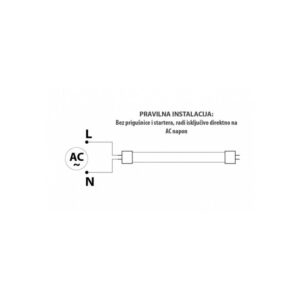 DAWN LED CEV T8 18W 6500K 1800lm JEDNOSTRANA 18