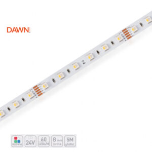 DAWN LED TRAKA HL 5050-60-RGBWW 24V IP20 (5met, 19.2W/m, 12mm) 18
