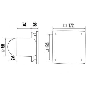 ERA VENTILATOR F100 QUADRO 4 18