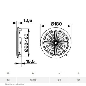 ERA ZALUZINA 10RKU (fi 90-160 mm) 18