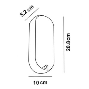 LED SVETILJKA BL1 ELIPSA 18W 4000K IP65 BELA 18