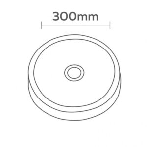 LED PLAFONJERA SENZOR 1030 18W 4000K 1600lm 18