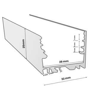 LED PROFIL LL-ALP018-R KOMPLET SIVI 18