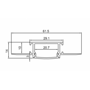 LED PROFIL LL-ALP071 KOMPLET SIVI 18