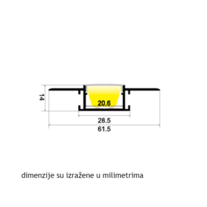 LED PROFIL LR6124 2M 18