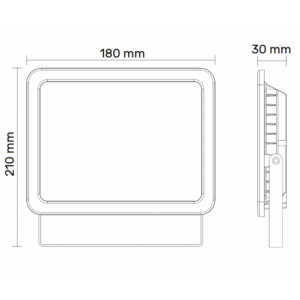 LED REFLEKTOR BR-FL50W-04A2 CRNI 18