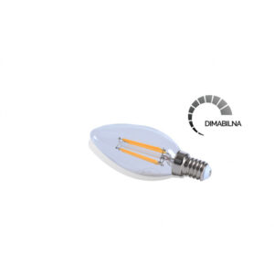 LED SIJALICA FILAMENT DIM C35 E14 4W 2700K 400lm 18