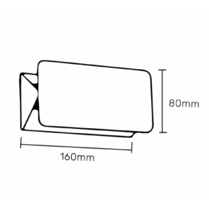 LED SVETILJKA JM-021 ZIDNA 5W 4000K IP54 SIVA ANTRACIT 18