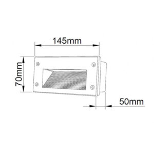 LED SVETILJKA JM-041 ZIDNA 3W 3000K IP54 BELA 18