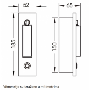 LED SVETILJKA JM-061 ZIDNA 3W 3000K BRONZA/CRNA 18