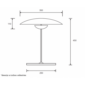 LUNA 304 STONA LAMPA 12W 3000K 18