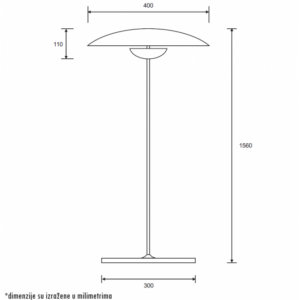 LUNA 305 PODNA LAMPA 13W 3000K 18