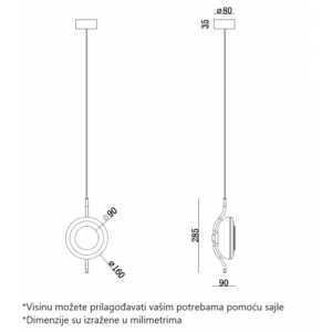 MONARI 20 VISILICA 1.5W 3000K 18