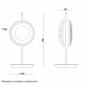 MONARI 23 STONA LAMPA 1.5W 3000K 18