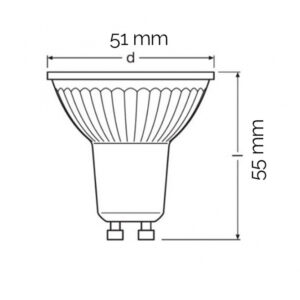 OSRAM LED SIJALICA GU10 6.9W/865 VALUE PAR 80 36° 18