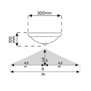 PLAFONJERA SENZOR 1024 2XE27 BELA 18