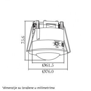 SENZOR ST302(ST41) CRNI 18