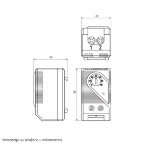 TERMOSTAT KTO 011 (NC) 18