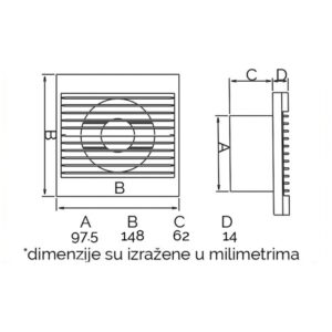 VENTILATOR WIND FI 100 BITON 18