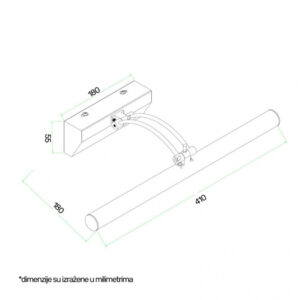 VESTA 138 ZIDNA LAMPA LED 5W 4000K 18