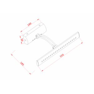 VESTA 140 ZIDNA LAMPA LED 7W 4000K 18