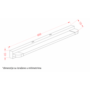 VESTA 294 ZIDNA LAMPA LED 9W 4000K BELA 18