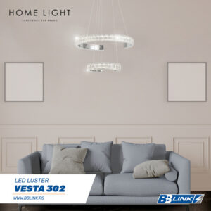 VESTA 302 LUSTER LED 43W 3000/4000/6000K chrome/black 18
