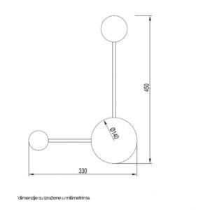 VESTA 472 ZIDNA LAMPA 8W 3000K BELA 18