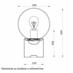 VESTA 522 STONA LAMPA 1*E27 MESING 18