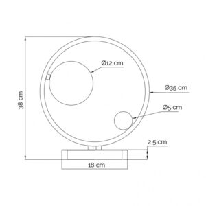 VESTA 556 STONA LAMPA 1*G9 MESING 18