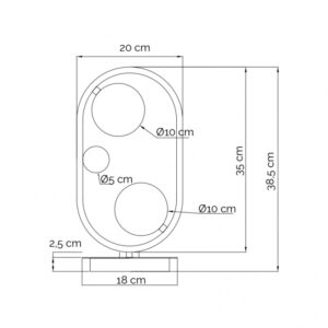 VESTA 557 STONA LAMPA 2*G9 MESING 18