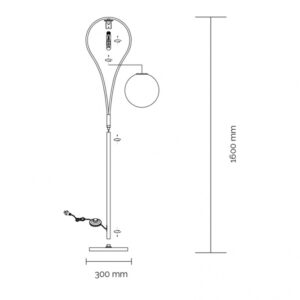 VESTA 578 PODNA LAMPA 1*E27 MESING 1/2 18