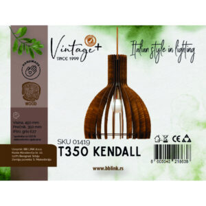 VINTAGE KENDALL T350 VISILICA 1*E27 (O 350 mm, h-450 mm) – SKU01419 18