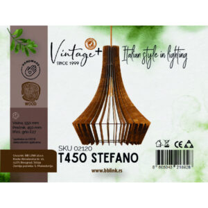 VINTAGE STEFANO T450 VISILICA 1*E27 (O 450 mm, h-550 mm) – SKU02120 18