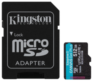 Micro SDXC Kingston 512GB SDCG3/512GB, sa adapterom 18