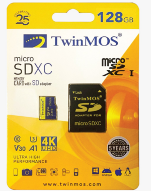 MicroSDXC TwinMOS 128GB TM128MSDXC10V30U3, UHS-3, V30 18