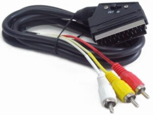 CCV-519-001 Gembird Bidirectional sa prekidacem RCA to SCART audio-video cable, 1.8 m 18