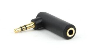 A-3.5M-3.5FL Gembird 3.5 mm stereo audio right angle adapter, 90&#176, 18