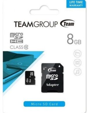 TeamGroup MICRO SDHC 8GB CLASS 10+SD Adapter TUSDH8GCL1003 18
