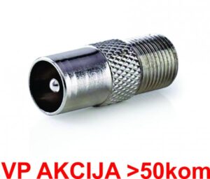 CON-FC-025 ** F female to IEC male adaptor, Zinc Alloy 25kom pakovanje (16) 18