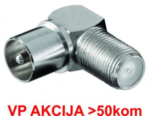 CON-FC-025/90 ** F female to IEC male elbow adaptor, Zinc Alloy min.25 pakovanje (23) 18