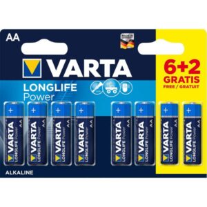 VARTA-4906SO AA 1.5V LR6  MN1500, PAK8 CK, ALKALNE baterije LONGLIFE POWER 18