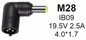 NPC-IB09 (M28) Gembird konektor za punjac 45W-19.5V-2.25A, 4.0×1.7mm 18