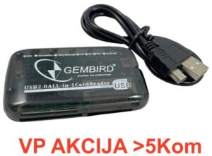 FD2-ALLIN1-BLK ** Gembird  USB2.0 citac svih tipova memorijskih kartica(319) 18