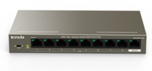 Tenda TEF1109TP-8-102W LAN 8-Port 10/100 Base-TX(Data/Power) +1Base-TX(Data) LAN POE ports Switch 18