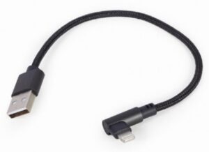 CC-USB2-AMLML-0.2M Gembird pod uglom USB 8-pin kabl za punjenje i prenos podataka, 0.2 m, black 18