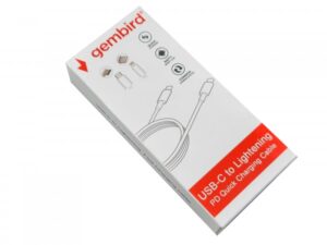 CCP-AMCM-LIGHT-1.8M * Gembird USB 2.0 Type-C to iPhone Lightening 8-pin cable, QC3.0, 1.8m WHITE 199 18