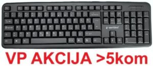 KB-U-103-YU ** Gembird Standardna tastatura SRB (YU) layout black USB (404) 18