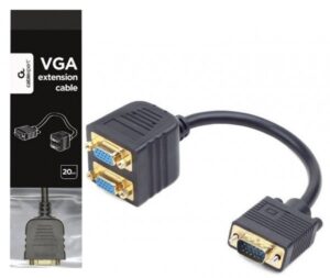 CC-VGAX2-20CM Gembird VGA splitter kabl 20cm 18